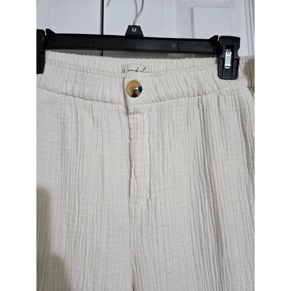 Wonderly large women's cream pull on pants - Picture 3 of 10